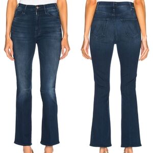 Mother High Rise Hustler Ankle Fray Jeans Crowd Pleaser Size 25
